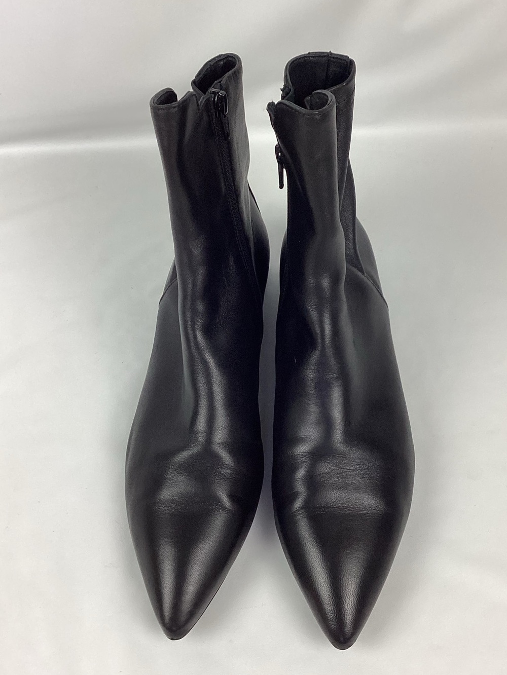 AGL Italian Leather Block Heel Ankle Boots size 12